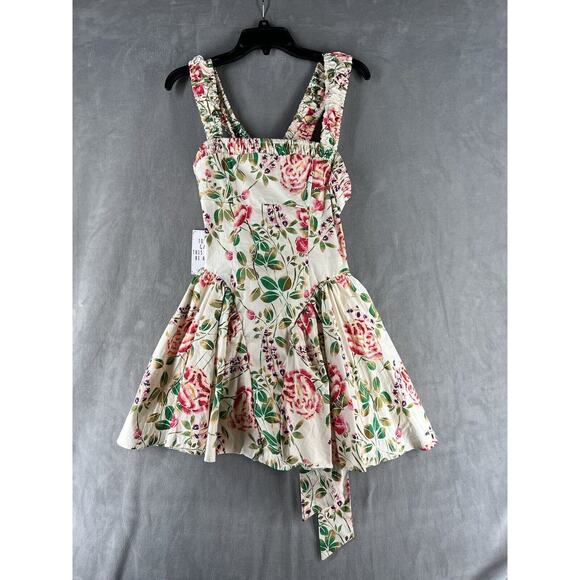 Free People Matilde Mini Dress Size Medium Fit and Flare Floral - Picture 2 of 10